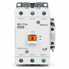 MC-75a 3 Pole Contactor 1a1b 24V-DC, LUG type