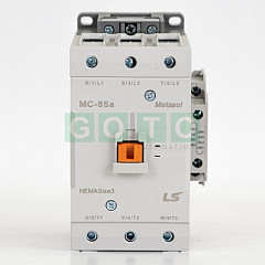 MC-85a AC230V 50/60Hz Kontaktor 85A/45kW AC3 ;  1a1b  -1NO1NC (Metasol) SCREW TYPE 