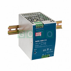 NDR-480-24 Napajalnik, DIN rail  Output 480W 24VDC ; 20A  kovinsko ohišje   