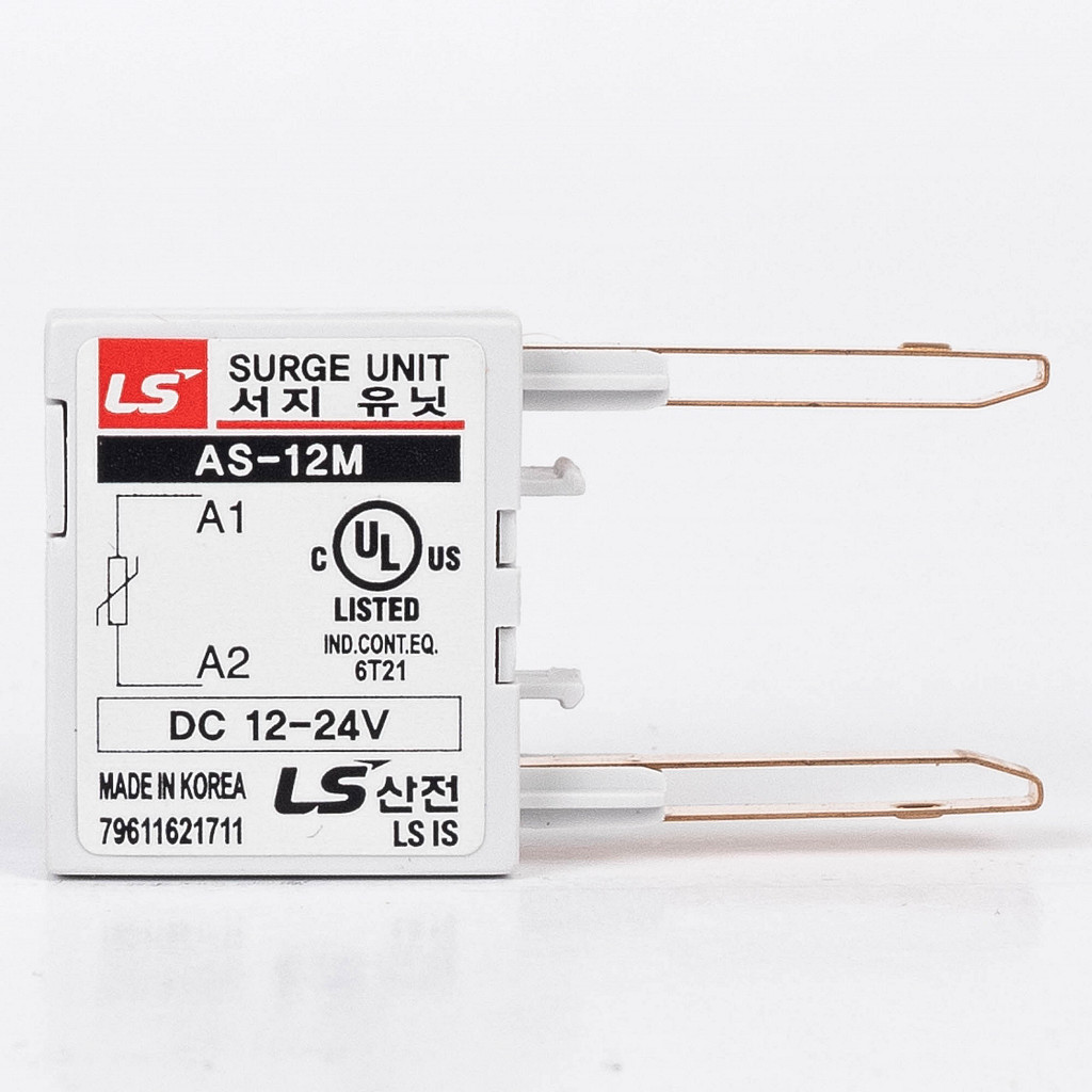 AS-12M/4, Prenapetostni filter za miniaturne kontaktorje DC 12-24V 