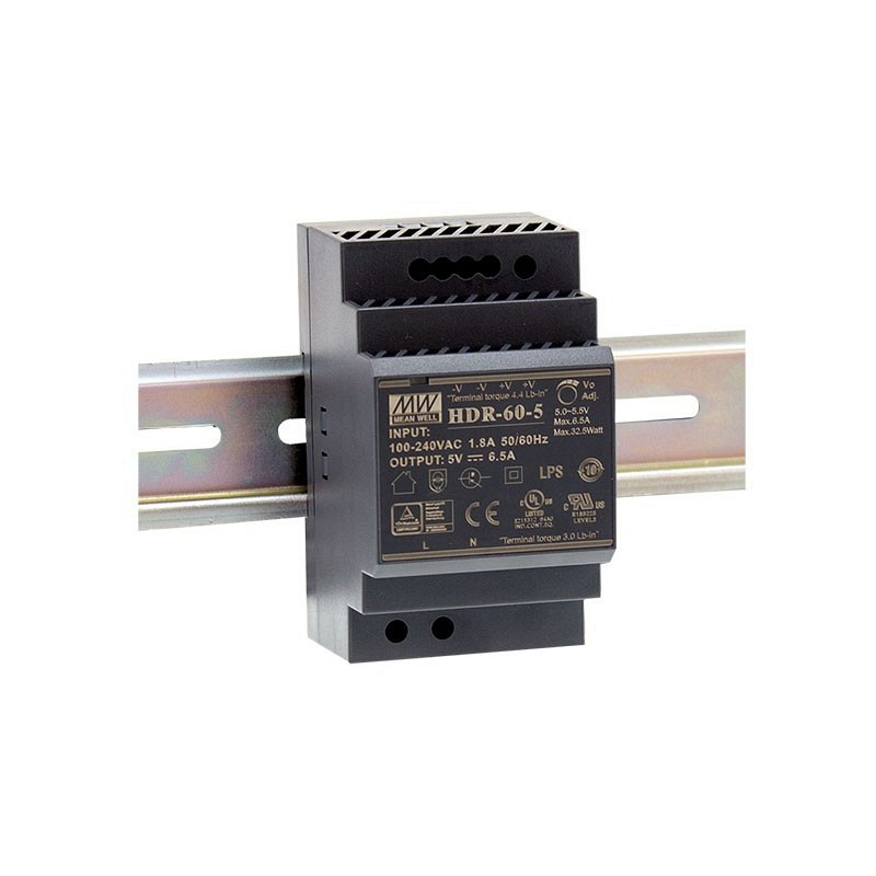 HDR-60-15-14.4 Napajalnik 14.4V DC, 4,0A , DIN RAIL