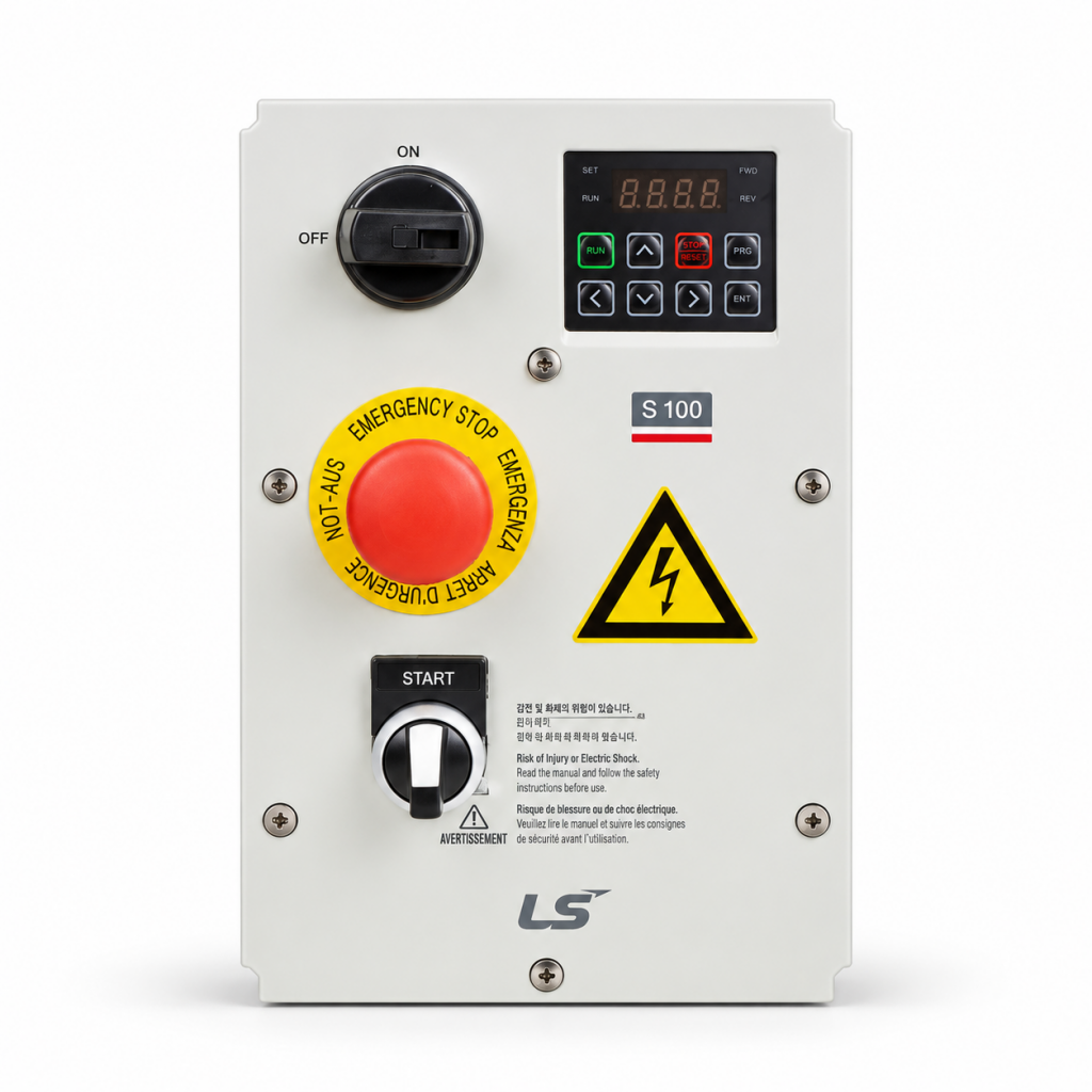 Installation of START/STOP Switch and Emergency Stop Pushbutton on S100 IP66 Variable Frequency Drive