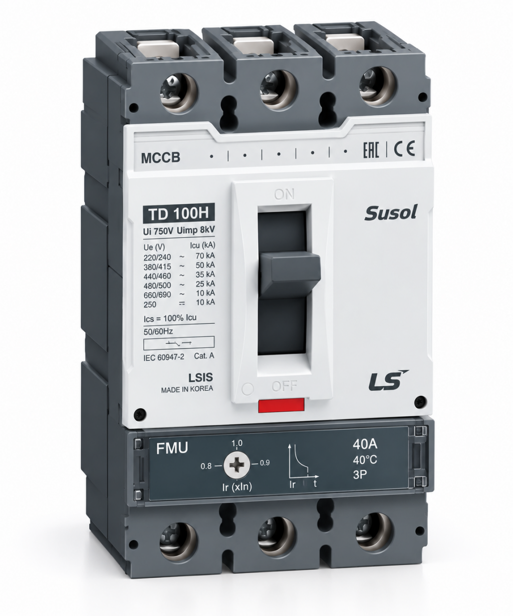 TD100H FMU 40A 3POL  Susol MCCB Odklopnik Low voltage 85kA