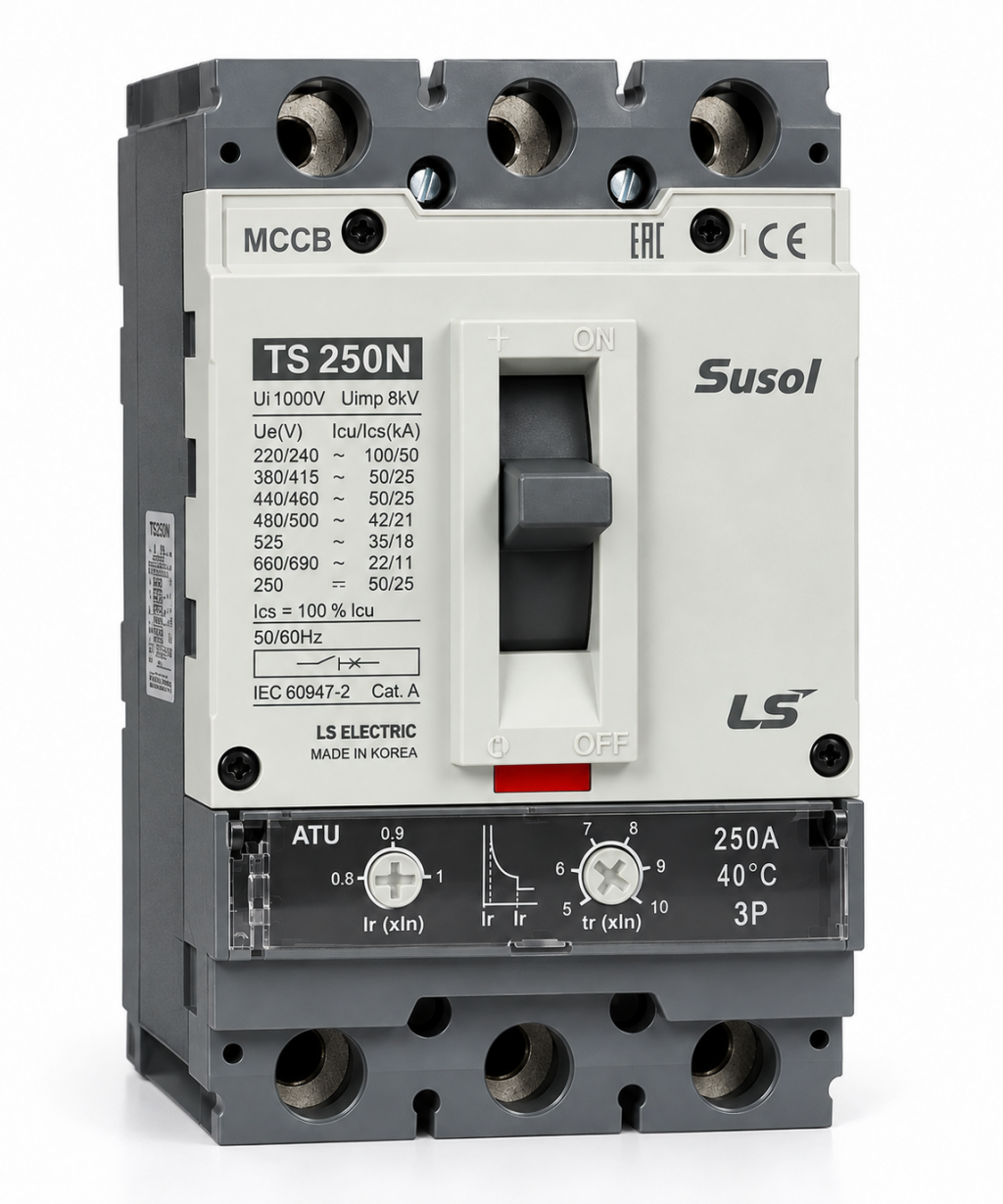 TS250N ATU 250A4 POL Susol MCCB   Low voltage circuit breaker  50kA 