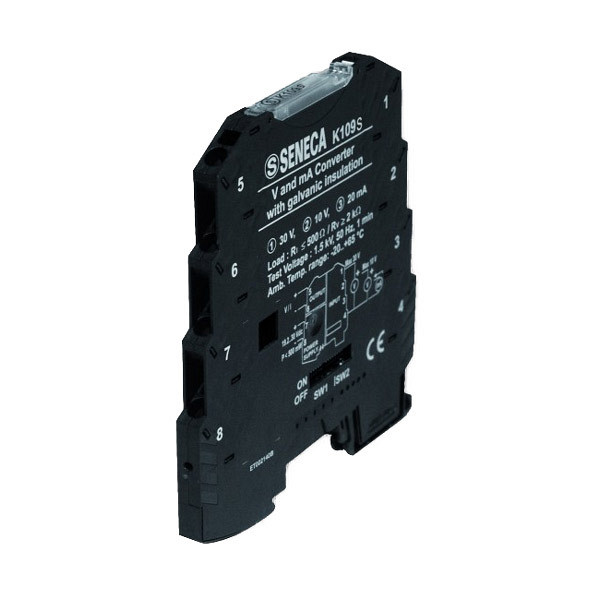 Seneca K109S – Izolirani pretvornik tokovnih in napetostnih signalov DC (I/V → I/V)
