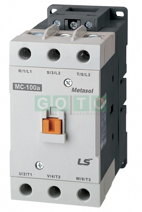 MC-100a AC110V 50/60Hz  Kontaktor 105A/55kW AC3 ;  1a1b  -1NO1NC (Metasol) LUG TYPE