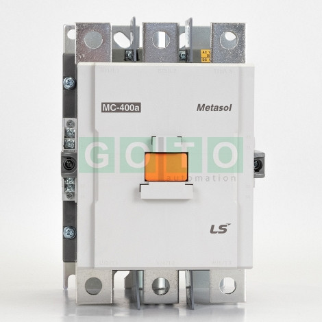 MC-400a - 400A/AC3 AC 100-240V 50/60Hz, DC100-220V ;  Kontaktor 400A/200kW AC3 ;  2a2b  -2NO2NC (Metasol) 