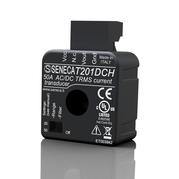 Seneca T201DCH – Brezkontaktni AC/DC tokovni pretvornik s TRMS