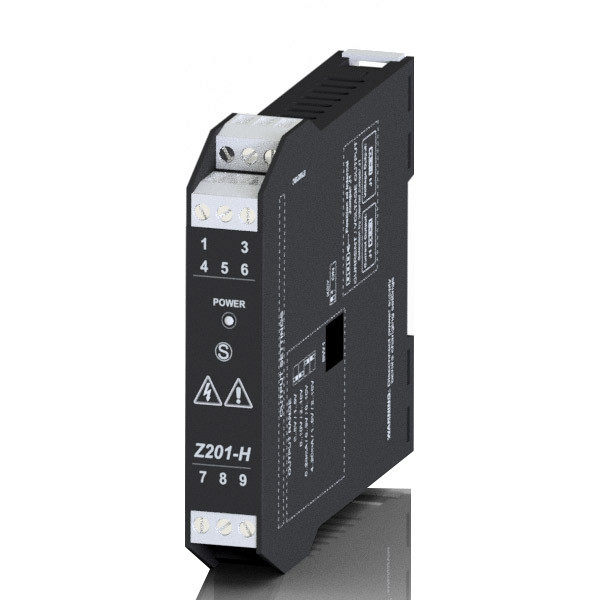 Seneca Z201-H – Izolirani pretvornik izmeničnega toka 0–5 A / 0–10 A v signal 0/4–20 mA ali 0–10 V