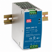 NDR-240-12  Switching Power Supply    DIN rail  Output 240W 12VDC ; 20A   Metal case