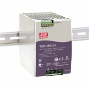 TDR-480-24 – Industrijski napajalnik za DIN letev, 480 W, 24 V DC, 20 A, kovinsko ohišje