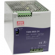 TDR-960-24 – Industrijski napajalnik za DIN letev, 960 W, 24 V DC, 40 A, kovinsko ohišje