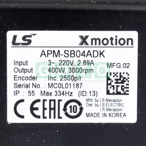 APM-SB04ADK Servo Motor 0,4kW/200V  