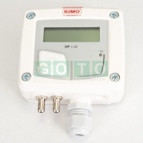 CP112-AO Diferencialni tlačni senzor, 0–1.000 Pa (0–10 mbar), IP65, aktivni 0–10 V