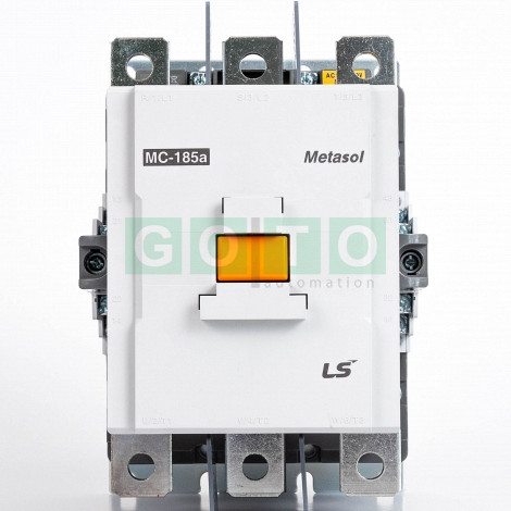MC-185a  100-200V AC/DC  Kontaktor 185A/90kW AC3 ;  2a2b  -2NO2NC (Metasol)