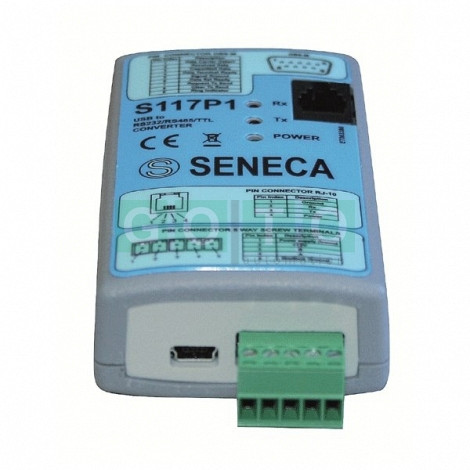 SENECA S117P1 – USB-RS485 / RS232 / TTL serijski pretvornik z izolacijo