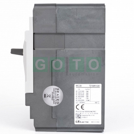 TD100H FMU 63A 3POL Susol MCCB Odklopnik Low voltage 85kA