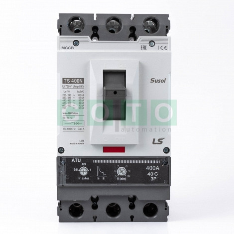 TS400N ATU 400A 3POL Susol MCCB Odklopnik Low voltage 65kA