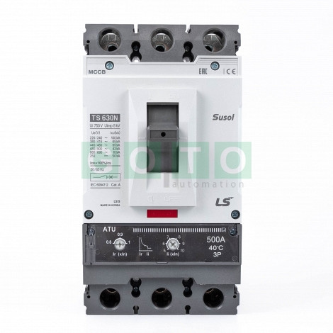 TS630N ATU630 500A 3P  Susol MCCB Odklopnik Low voltage 65kA