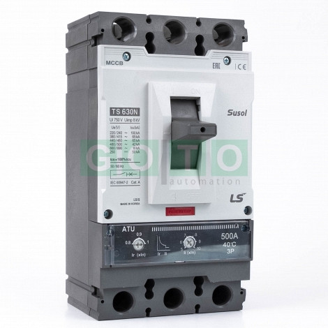 TS630N ATU630 500A 3P  Susol MCCB Odklopnik Low voltage 65kA